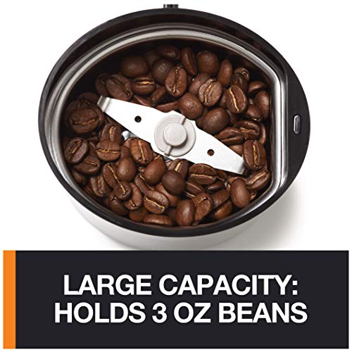 KRUPS Precision Electric Coffee Grinders, 3 oz Capacity, 200W Motor, Stainless Steel Blades for Uniform Grinding of Beans, Herb and Nuts, Coffee and Spice Grinder Electric, (Black) - My Kitchen Products