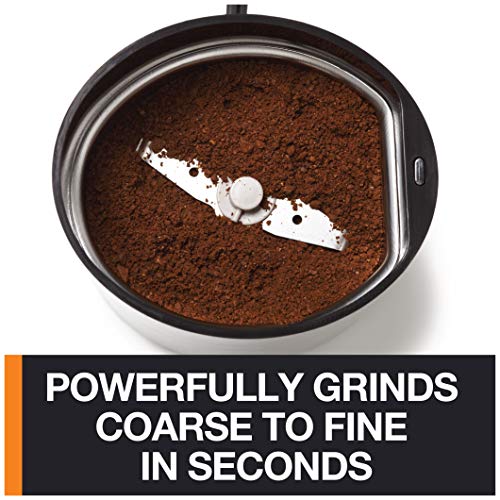 KRUPS Precision Electric Coffee Grinders, 3 oz Capacity, 200W Motor, Stainless Steel Blades for Uniform Grinding of Beans, Herb and Nuts, Coffee and Spice Grinder Electric, (Black) - My Kitchen Products