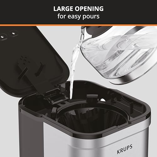 KRUPS Simply Brew Compact 5 Cup Coffee Maker: Stainless Steel Design, Pause & Brew, Keep Warm, Reusable Filter, Drip-Free Carafe - My Kitchen Products