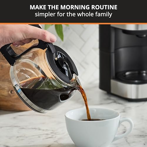 KRUPS Simply Brew Compact 5 Cup Coffee Maker: Stainless Steel Design, Pause & Brew, Keep Warm, Reusable Filter, Drip-Free Carafe - My Kitchen Products