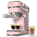 Laekerrt Professional Espresso Machine 20 Bar, Espresso Maker with Milk Frother Steam Wand, Stainless Steel Home Coffee Machines for Cappuccino and Latte, Gift for Women Wife Daughter or Mom, Pink - My Kitchen Products