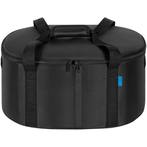 LASUK Portable Slow Cooker Travel Bag, Isulated Carrier Case Tote for 4-8 Quart Crock Carrier Compatible with Else Brands, Internal Mesh Net Holds Pot in Place, For Travel, Outdoor, Picnic, Black - My Kitchen Products