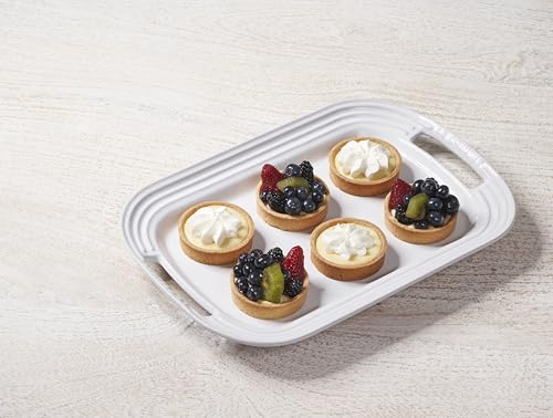 Le Creuset Stoneware Serving Platter, 14 in., White - My Kitchen Products