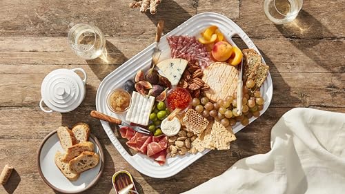 Le Creuset Stoneware Serving Platter, 14 in., White - My Kitchen Products