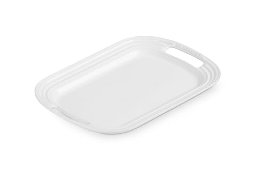 Le Creuset Stoneware Serving Platter, 14 in., White - My Kitchen Products