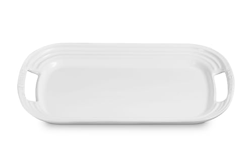 Le Creuset Stoneware Serving Platter, 16.25", White