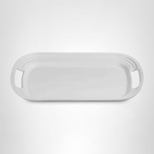 Le Creuset Stoneware Serving Platter, 16.25", White - My Kitchen Products