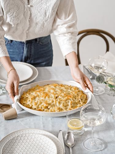 LE TAUCI Ceramic Serving Bowls Set of 2, Large Serving Dishes for Entertaining, 11.8 & 13.7 Inch Oval Serving platter, Salad Fruit Bowl, Pasta Bowls, Microwave & Dishwasher Safe - Arctic White - My Kitchen Products