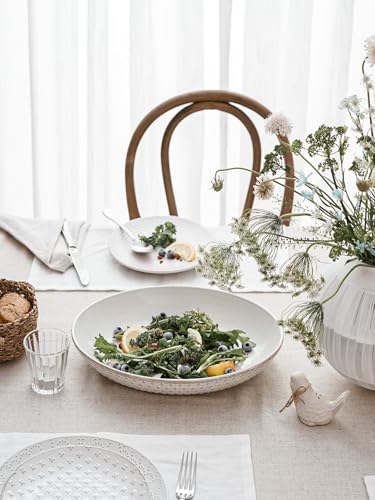 LE TAUCI Ceramic Serving Bowls Set of 2, Large Serving Dishes for Entertaining, 11.8 & 13.7 Inch Oval Serving platter, Salad Fruit Bowl, Pasta Bowls, Microwave & Dishwasher Safe - Arctic White - My Kitchen Products