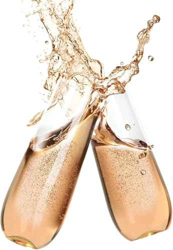 Lendra 30 Plastic Stemless Champagne Flutes - Disposable Unbreakable toasting glasses, 30 pack | Clear Fancy Shatterproof & Reusable 9 Oz Champagne glass, BPA free (30 Pack - Clear) - My Kitchen Products