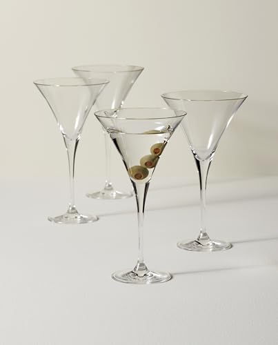 Lenox 6115711 Tuscany Classics 4-Piece Martini Glass Set, 10 Oz Capcity, Clear, 4 Piece Set, 8.75-Inch Height - My Kitchen Products