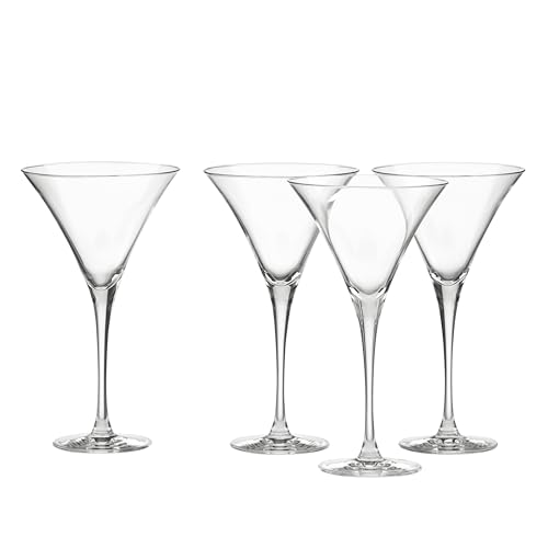 Lenox 6115711 Tuscany Classics 4-Piece Martini Glass Set, 10 Oz Capcity, Clear, 4 Piece Set, 8.75-Inch Height
