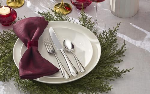 Lenox Dinnerware Sets, Studio 1414 Coupe 18-Piece Dinnerware Set, Service For 6, Bone China Material, Dishwasher Safe, Microwave Safe, Bowls, Plates And Bowls, Dinner Dishes, Plates (White, 18 Piece) - My Kitchen Products