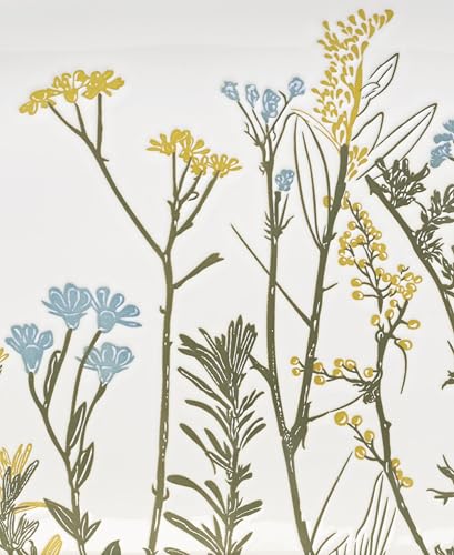 Lenox Home And Kitchen, Wildflowers Hors d'Oeuvres Tray, Stoneware Material, Serving Tray, Dishwasher & Microwave Safe, Table Decor, Wild Flower Design, Serving Platter(White, 1 Piece, 11 Inch Length) - My Kitchen Products