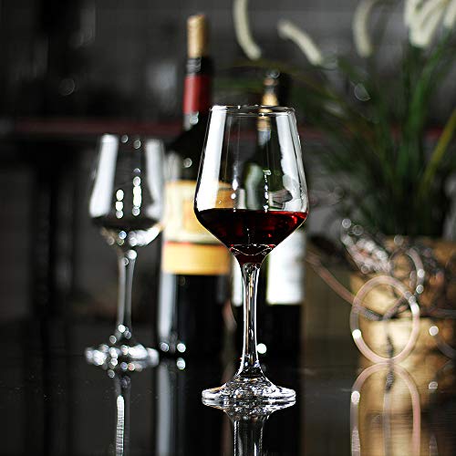 LFLYCIAL Wine Glasses Set of 4,Durable Red Wine Glasses for Bordeaux/Cabernet,Thick Resistant White Wine Glass for Housewarming,Wedding,Anniversary,15oz - My Kitchen Products