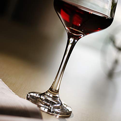 LFLYCIAL Wine Glasses Set of 4,Durable Red Wine Glasses for Bordeaux/Cabernet,Thick Resistant White Wine Glass for Housewarming,Wedding,Anniversary,15oz - My Kitchen Products