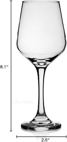 LFLYCIAL Wine Glasses Set of 4,Durable Red Wine Glasses for Bordeaux/Cabernet,Thick Resistant White Wine Glass for Housewarming,Wedding,Anniversary,15oz - My Kitchen Products