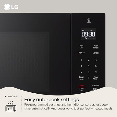 LG Countertop Microwave, 0.9 cu. ft., Stainless Steel, 18.75x14x10.69 Inch, Smart Inverter, NeoChef, 1000 Watts - My Kitchen Products