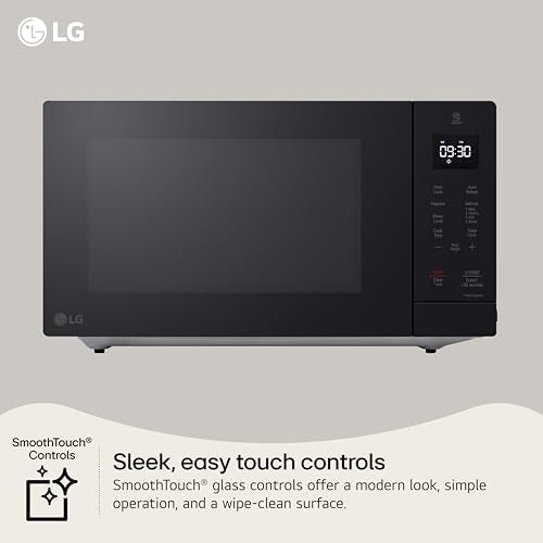 LG Countertop Microwave, 1.1 cu. ft., Black, 20.1x11.4x15.7 Inches, EasyClean Interior, 900 Watts - My Kitchen Products