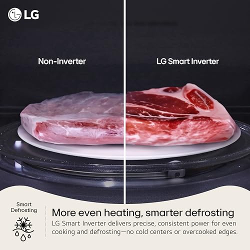 LG Countertop Microwave, 1.1 cu. ft., Black, 20.1x11.4x15.7 Inches, EasyClean Interior, 900 Watts - My Kitchen Products