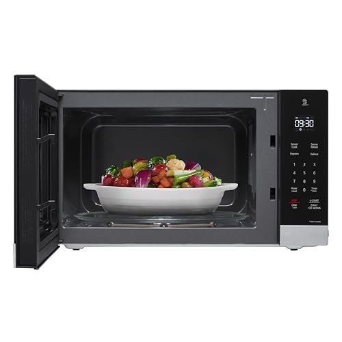 LG Countertop Microwave, 1.5 cu. ft., Stainless Steel, 21.44"x12.13"x16.19", Smart Inverter, Sensor Cooking, 1200 Watts - My Kitchen Products