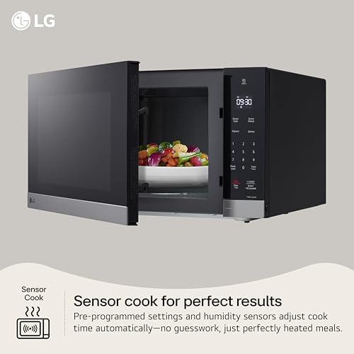 LG Countertop Microwave, 2.0 cu. ft., Stainless Steel, 23.9x13.6x19.8 Inches, Smart Inverter, Sensor Cooking, 1200 Watts - My Kitchen Products