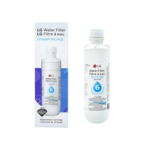 LG LT1000P - 6 Month / 200 Gallon Capacity Replacement Refrigerator Water Filter (NSF42, NSF53, and NSF401) ADQ74793501, ADQ75795105, AGF80300704, or AGF80300705 White - My Kitchen Products