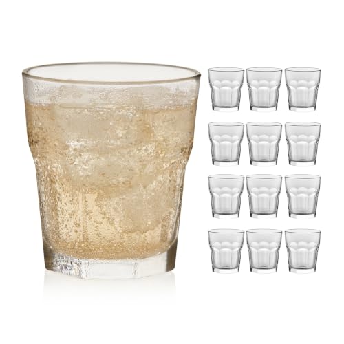 Libbey Gibraltar Rocks Glasses Set of 12, 12-Ounce, Iconic Heavy Base Bar