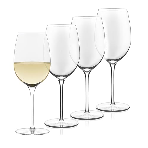 Libbey Signature Kentfield Estate All Purpose Wine Glasses Set of 4, Long Stem Wine Glasses for Red and White