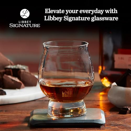 Libbey Signature Kentucky Bourbon Trail Whiskey Glasses Set of 4, Dishwasher Safe, Restaurant Quality Bourbon Tasting Glasses - My Kitchen Products