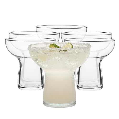 Libbey Stemless Margarita Glasses Set of 6, 10.25 ounces Classic Lightweight Margarita