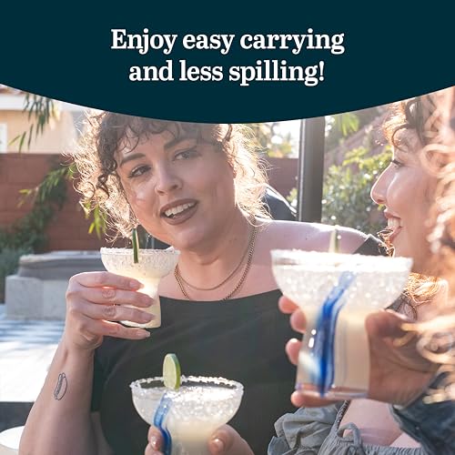 Libbey Stemless Margarita Glasses Set of 6, 10.25 ounces Classic Lightweight Margarita Cups, Fancy Glassware Set for Celebrations - My Kitchen Products