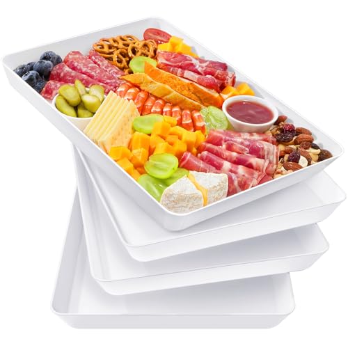 Lifewit Serving Tray for Party Supplies, Reusable Serving Platter for Catering, Snack, Fruit, Charcuterie