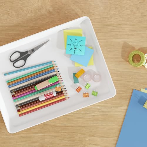 Lifewit Serving Tray for Party Supplies, Reusable Serving Platter for Catering, Snack, Fruit, Charcuterie, Appetizer, Plastic Food Trays, Hosting Essentials, BPA Free, 4 Pcs, Extra Large(16" x 12") - My Kitchen Products