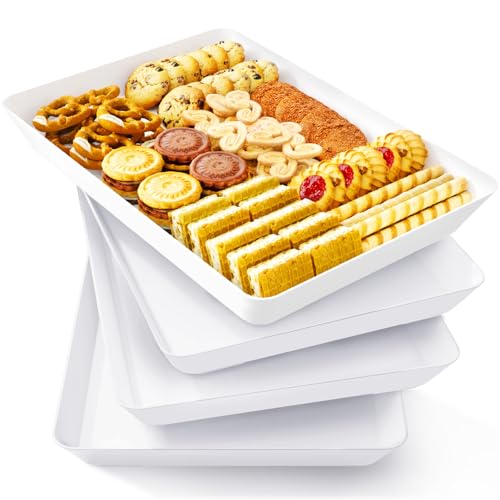 Lifewit Serving Tray for Party Supplies, Reusable Serving Platter for Catering, Snack, Fruit, Charcuterie