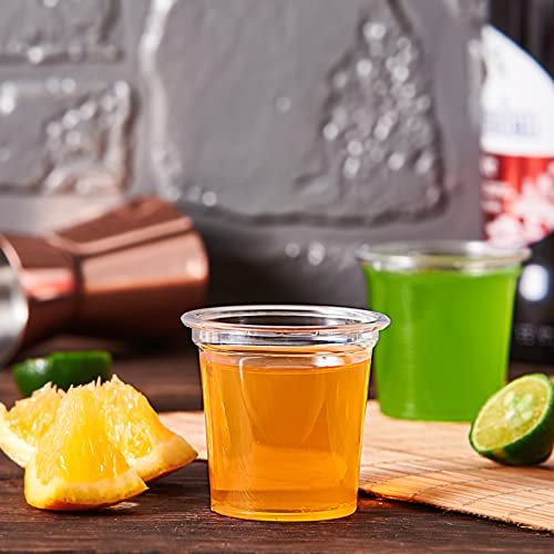 Lilymicky 1000 PACK 1 oz Plastic Shot Glasses, 1 Ounce Clear Disposable Party Cups for Vodka, Whiskey, Tequila, Mini Plastic Containers for Sauce, and Sample Tasting - My Kitchen Products