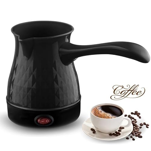 LIXINE Coffee Maker, Stainless Steel Electric Arabic, Greek & Turkish Coffee Pot, 500ml Even Heating Tea Maker Kettle with Removable & Anti Scald Handle for Greek Arabic Tea, Milk, Butter - My Kitchen Products