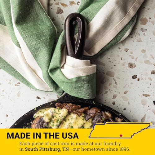 Lodge Round Seasoned Cast Iron Griddle 10.5 Inches - Round-Shaped, Pre-Seasoned Iron Griddle Pan - Non-Toxic, PFAS-Free Cookware - Compatible with Stovetop, Oven, Grill, or Campfire - My Kitchen Products