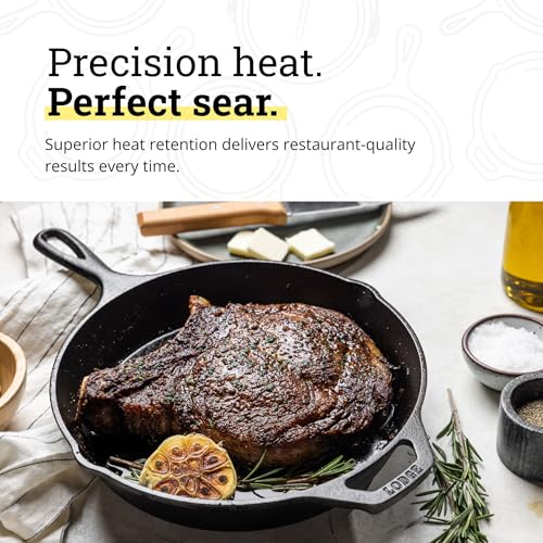 Lodge Seasoned Cast Iron Skillet 10.25 Inches - PFAS-Free, Non-Toxic Cookware - Use with an Oven, Stove, Grill, or Campfire - Naturally Non-Stick & Oven Safe - My Kitchen Products