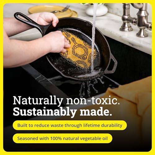 Lodge Seasoned Cast Iron Skillet 10.25 Inches - PFAS-Free, Non-Toxic Cookware - Use with an Oven, Stove, Grill, or Campfire - Naturally Non-Stick & Oven Safe - My Kitchen Products