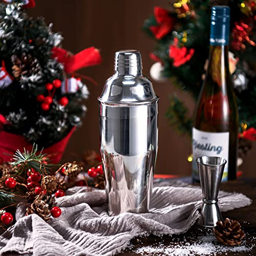 LUCKYGOOBO Cocktail Shaker,24 oz Martini Shaker,Drink Shaker Built-in Strainer,Professional Stainless Steel Margarita Mixer,Bartender Kit Gifts. - My Kitchen Products