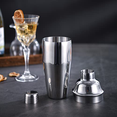 LUCKYGOOBO Cocktail Shaker,24 oz Martini Shaker,Drink Shaker Built-in Strainer,Professional Stainless Steel Margarita Mixer,Bartender Kit Gifts. - My Kitchen Products