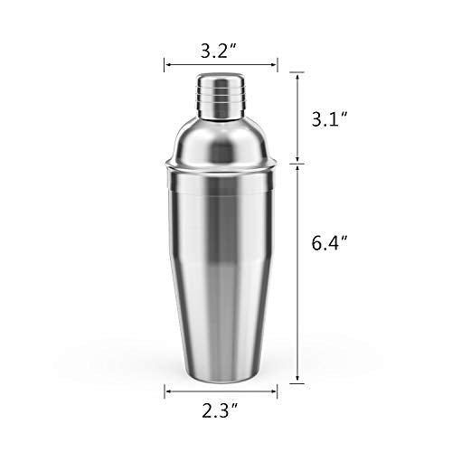 LUCKYGOOBO Cocktail Shaker,24 oz Martini Shaker,Drink Shaker Built-in Strainer,Professional Stainless Steel Margarita Mixer,Bartender Kit Gifts. - My Kitchen Products