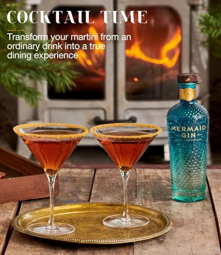 LUNA & MANTHA Martini Glasses, Martini Cocktail Glasses for Margarita, Manhattan, Cosmopolitan, Espresso, Home Bar, Evening Parties, Birthdays, Housewarming Gift,Set of 4-9oz - My Kitchen Products
