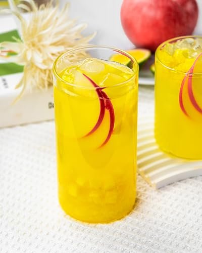 LUXU Drinking Glasses 19 oz, Thin Highball Glasses Set of 4,Clear Tall Glass Cups For Water, Juice, Beer, Drinks, and Cocktails and Mixed Drinks - My Kitchen Products