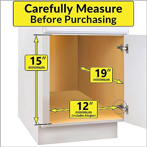 LYNK PROFESSIONAL® Pull Out Under Sink Kitchen Cabinet Organizer - 11.5 in. x 18 inch deep Drawer - Sliding Shelf Organizer for Cabinets and Undersink Storage Shelves - Lifetime Ltd. Warranty – Chrome - My Kitchen Products