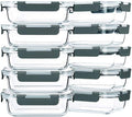 M MCIRCO 10-Pack,22 Oz Glass Meal Prep Containers,Glass Food Storage Containers with lids,Lunch Containers,Microwave, Oven, Freezer and Dishwasher (Gray) - My Kitchen Products