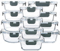 M MCIRCO 24-Piece Glass Food Storage Containers with Upgraded Snap Locking Lids,Glass Meal Prep Containers Set - Airtight Lunch Containers, Microwave, Oven, Freezer and Dishwasher - My Kitchen Products