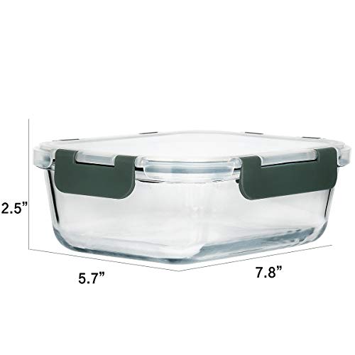M MCIRCO [8-Pack,30 oz] Glass Meal Prep Containers,Glass Food Storage Containers,Airtight lunch Containers with Lids, Microwave, Oven, Freezer and Dishwasher - My Kitchen Products