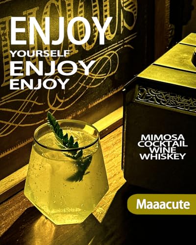 Maaacute 40 Pcak Plastic Stemless Wine cocktail Whiskey Champagne Glasses, 12 Oz Gold Rim Disposable Clear Unbreakable Cups for Party Bars Wedding Tasting (Diamond-shaped) - My Kitchen Products